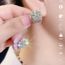  耳环耳饰 太阳花女耳钉- 52