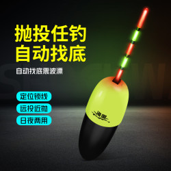 海御 抛竿夜光自动找底震波漂夜钓日夜两用海竿路亚竿通用线组绑好