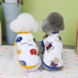 宠物狗狗衣服秋冬装泰迪比熊猫咪小狗冬季加绒新款卡通小熊绒衣