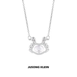 Jusong klein 钛钢项链 时髦好物2024龙年平安锁项链本命年锁骨链