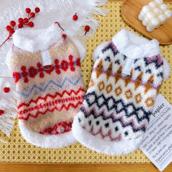 秋冬加厚保暖宠物猫狗加绒马甲适合金毛柯基等犬种
