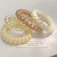 甜美可爱蛋糕色系~大号电话线发圈女ins少女爱的发圈扎发无痕皮套