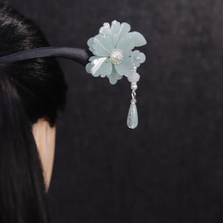 铁合金亚克力发饰 原创古风汉服发饰旗袍简约木簪挽发盘发簪子女