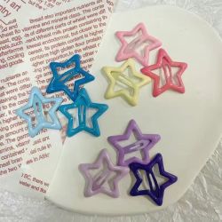 ins星星对夹 五角星bb夹卡碎发元气少女发夹公主刘海夹发卡
