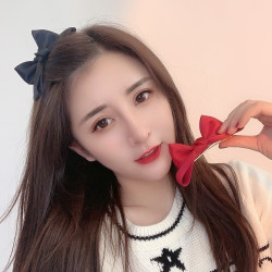 立体蝴蝶结鸭嘴夹顶夹甜美少女侧边夹百搭可爱公主头碎发发夹