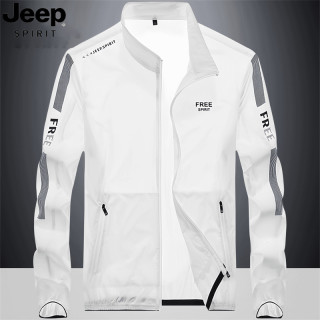 JEEP SPIRIT JEEP吉普冰丝防晒衣服男士夏季轻薄透气钓鱼骑行休闲户外速干外套