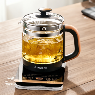 志高 1.8L大容量家用煮茶壶调温保温全自动加厚玻璃养生壶多功能