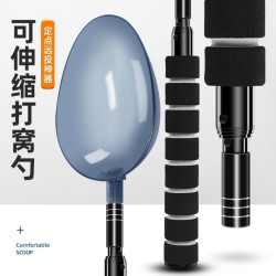 迷你伸缩钓鱼打窝勺投饵远投大号打窝神器铝合金定点抛饵勺头