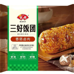安井 面点任选 390g香菇卤肉饭团*1袋(3只/袋)