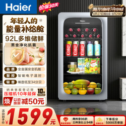 海尔 LC-92LH9ES1 冰吧 92L 冰河银