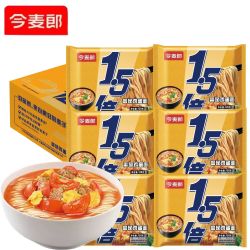 今麦郎 1.5倍15袋番茄鸡蛋面泡面袋装不辣速食大包方便面浓汤好喝