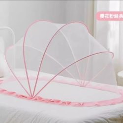果奇 婴儿床上专用蚊帐防蚊罩可折叠宝宝新生儿小孩免安装便携蒙古包式