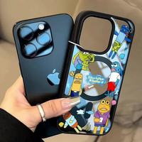 C 比奇堡路人鱼适用iPhone17promax简约手机壳15/16磁吸壳苹果13/14 A款 iPhone 17 Pro Max