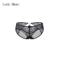 LADYALLURE 「LA」Mesue·浪漫罗网丨原创镂空细带美臀金属爱心蕾丝三角内裤
