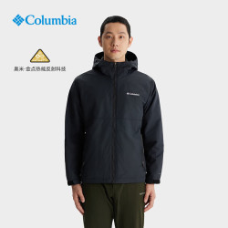 Columbia 26秋冬外套男户外运动拒水防风保暖金点热能休闲连帽夹克XE8964 010 XL