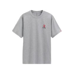 Gap 729108 纯棉凉感刺绣logo 浅灰色 S 短袖T恤