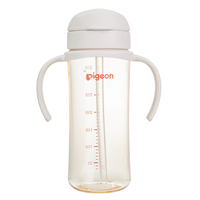 贝亲 自然成长翻盖直饮吸管奶瓶 330ml