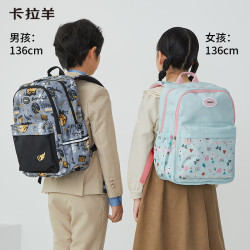 卡拉羊 1-3-6年级小减负书包幼升小男女大容量儿童双肩包背包TX5216 26L丨薰衣草紫（4-6年级初高中）