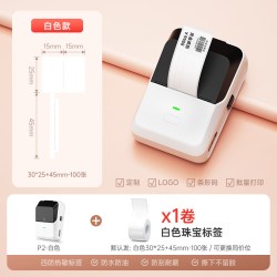 德佟打印 标签机珠宝标签打印机首饰价格吊牌手持小型蓝牙眼镜手表玉器价签机翡翠标价签纸黄金白银饰品打价格