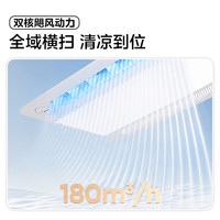 美的 凉霸厨房换气照明一体三合一排气扇卫生间集成吊顶冷霸遥控冷风机 APP控制|异味感应