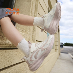 安踏 儿童女孩大童跑鞋2026新款防滑耐磨青少年轻便运动鞋网面童鞋