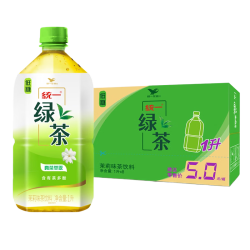 统一 低糖绿茶/冰红茶大瓶1L装x8瓶
