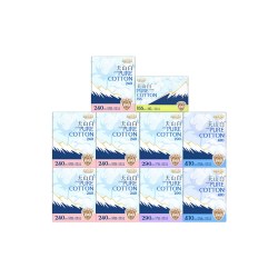 淘淘氧棉 天山白纯棉卫生巾 日用240mm 50片
