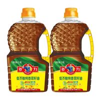 多力 纯香低芥酸菜籽油1.8L*2瓶物理压榨家用食用油正品