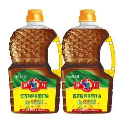 多力 纯香低芥酸菜籽油1.8L*2瓶物理压榨家用食用油正品