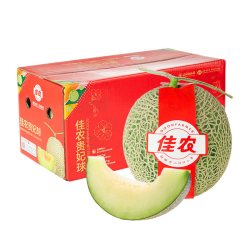 佳农 贵妃球网纹瓜新鲜甜瓜2.25kg清甜细腻水果甜瓜整箱