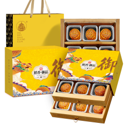稻香村 尊礼呈献款 稻香御品 京式广式月饼 600g 礼盒装