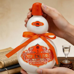 白沙白沙液浓酱兼香型纯粮食大曲高粱口粮高度光瓶白酒52度500ml