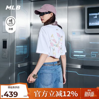 MLB 3ATSB1463-50WHS-L 幻彩背标凉感 白色 L码 女士T恤