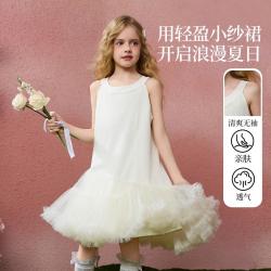 ASK junior 出游tutu裙儿童裙子夏女童吊带宴会公主裙度假连衣裙