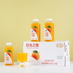 椰汁岛 味畅力旗下品牌轻滋日光之橙甜橙果汁饮料批发420ML