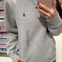 百亿补贴：RALPH LAUREN Polo Ralph Lauren卫衣 刺绣纯色连帽套头 灰色 成人可穿 薄绒