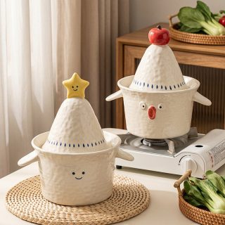 THERMOS 膳魔师 可爱塔吉砂锅家用煲汤耐高温干烧不裂燃气灶专用陶瓷炖汤锅