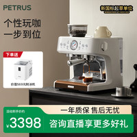 柏翠 PE3899意式咖啡机半自动家用研磨一体机双泵