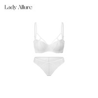 LADYALLURE 「LA」Edda·黑麦威士忌丨暗调性感网纱镂空性感聚拢文胸套装女