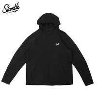 SLAMBLE 空气层运动休闲外套连帽拉链卫衣男帽衫休闲运动百搭上衣