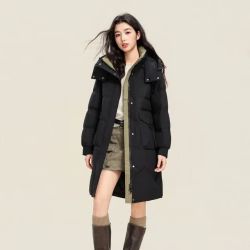 雪中飞 反季!640高蓬+加绒加厚御寒羽绒服 多色可选