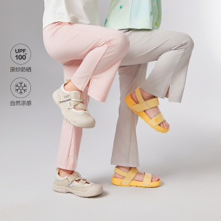 笛莎 女童裤子夏季儿童衣服时尚洋气防晒裤弹力微喇裤-33262CY13