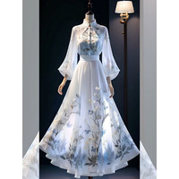 夏典素订女王 新中式国风改良半身裙女秋季 汉服衬衫+马面裙 S