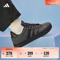 adidas DAILY 4.0舒适百搭复古休闲板鞋男女阿迪达斯官方轻运动   黑色/碳黑   42