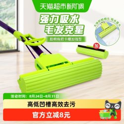 妙潔 MIAOJIE 妙洁 拖把套装 2头 绿色