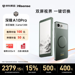 海信 A10墨水屏智能双屏6.13英寸 电纸书墨水屏 A10Pro 8+128G 手机