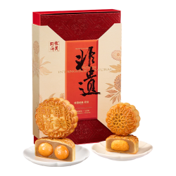 华美 双黄莲蓉月饼 680g 礼盒