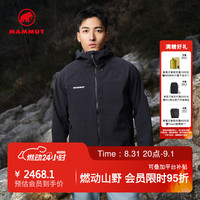 MAMMUT Ultimate Comfort 男士户外防风四向弹力夹克外套软壳 黑色 2XL