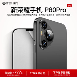 新荣耀手机 P80Pro 新款旗舰大屏6.99英寸 5G全网通144Hz刷新率 天玑9500芯流畅玩游戏1TB