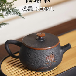 滇匠紫陶 云南建水紫陶茶壶手工家用全泡茶具非紫砂瓷大汉瓦